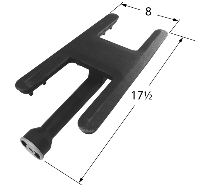 Centre Feed Burner fits for Jenn-Air JBQ30BAM, JBQ30FL, JBQ30FN, JBQ30L, JBQ30N, JLG7130ADS Gas Grills