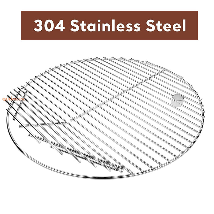 Ceramic Grill 19.5" Grate fits Char-Griller Akorn, Kooker Kamado Ceramic Grills, Stainless Steel Grill Replacement