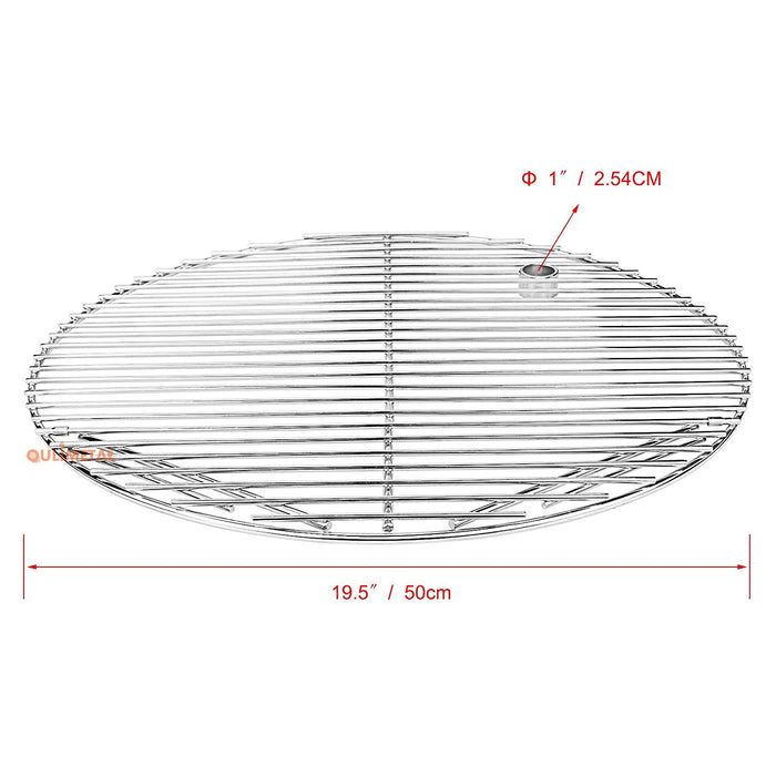 Ceramic Grill 19.5" Grate fits Char-Griller Akorn, Kooker Kamado Ceramic Grills, Stainless Steel Grill Replacement