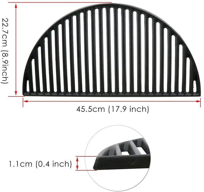 Cooking Grid Grates for Kamado Joe KJ-HCICG Classic Joe Large Big Green Egg 18 Inch Kamado Grill