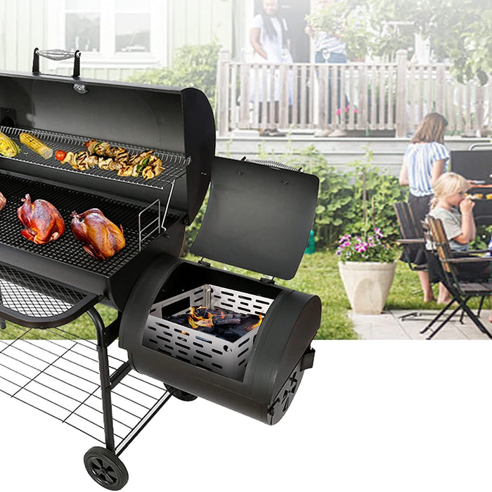 Charcoal Firebox Basket for Char-Griller Grills and Most Offset Smokers, 10"x10"x3.7" Charcoal Holder