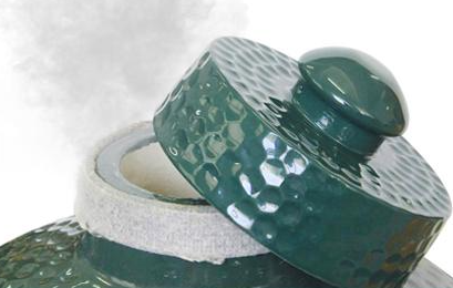 Chimney Top Vent Cap Ceramic Damper Top for Medium, Large and XLarge Size Big Green Egg