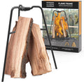 Coated Steel Flame Frame for Outdoor Wood Burning Fire Pits - Create a Long Lasting Small Fire Pit