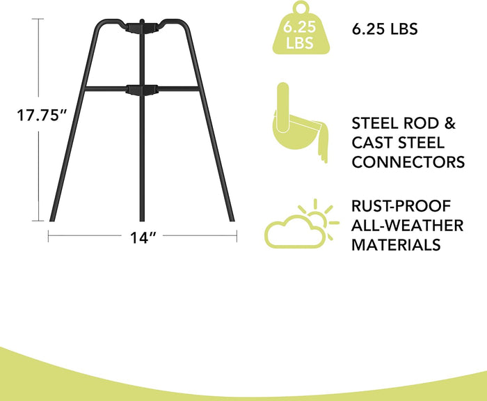 Coated Steel Flame Frame for Outdoor Wood Burning Fire Pits - Create a Long Lasting Small Fire Pit