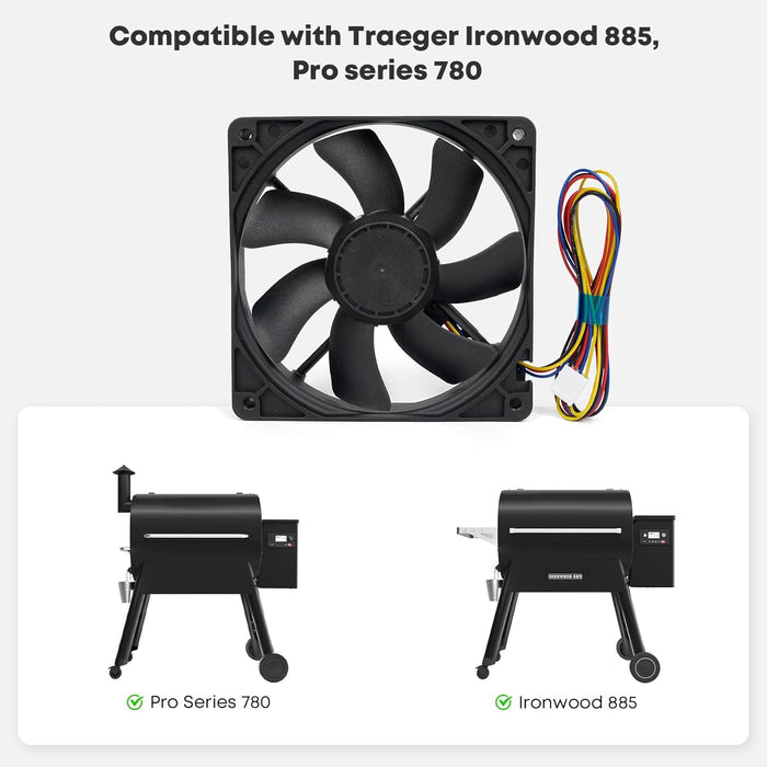Combustion Fan KIT0411 for Traeger Pro 575/780 and Ironwood 650/885 Wood Pellet Grills
