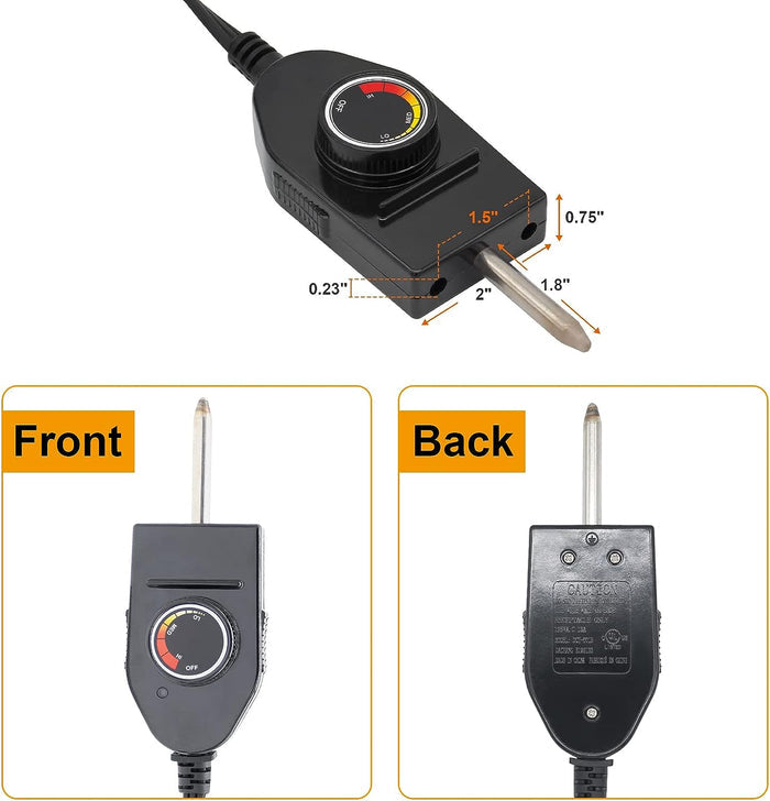 Controller Thermostat Probe Cord for Masterbuilt and Most Outdoor Cooking Electric Smokers and Grills Heating Element