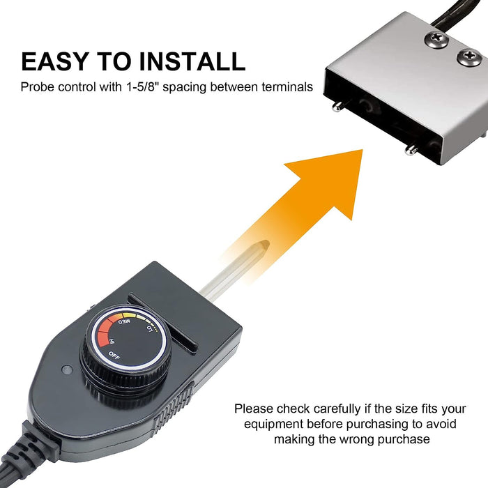 Controller Thermostat Probe Cord for Masterbuilt and Most Outdoor Cooking Electric Smokers and Grills Heating Element
