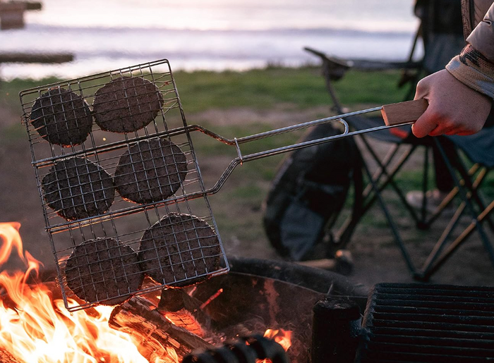 Cooking Broiler for Cooking Over An Open Fire Or On Top Of A Grill, Fire Pit, Campfire