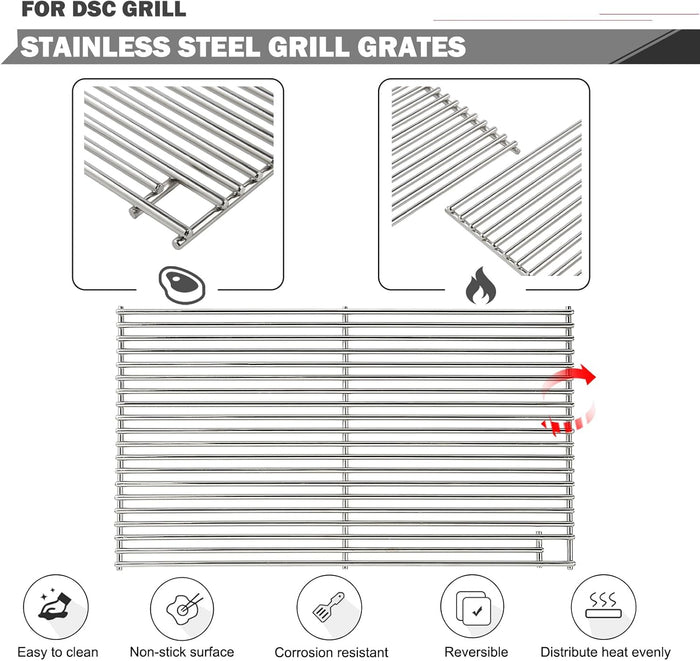 Cooking Grates for DCS 30 Inch 7 Series BGB30-BQR, BGB30-BQRN, BGB30-BQRL, BGC30-BQ-L, BGC30-BQR-L Grills