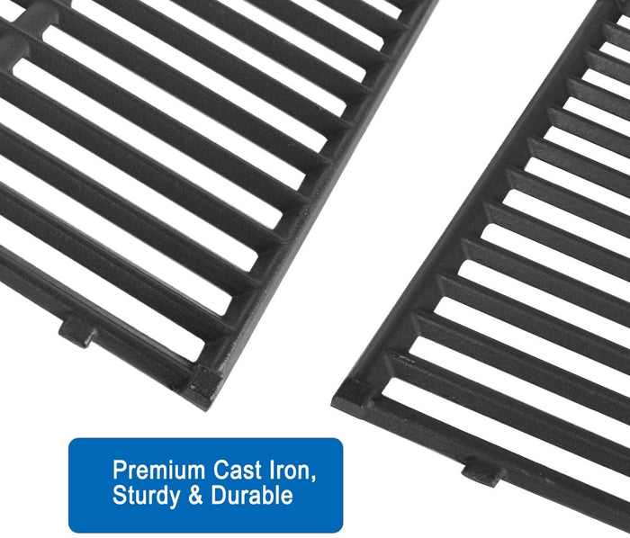 Cooking Grates for IGS IGS-2504 Grill, 2PCS 18.75" x 13.25" Cast Iron BBQ Replacement Parts