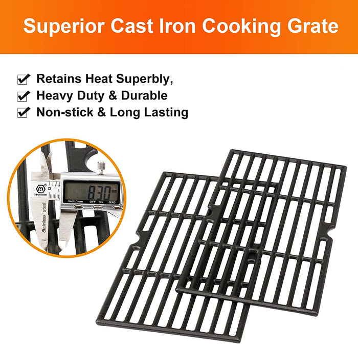 Cooking Grates for Char-griller 1515, 1224, 22424, 1624, E1515, 1616 Smoker Grill Side FireBox