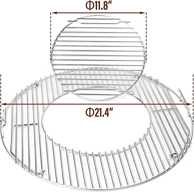 Cooking Grate for Rec Tec/RecTeq Bullseye RT-380, RT-B380, RT-B380X Wood Pellet Grills, 304 Stainless Steel