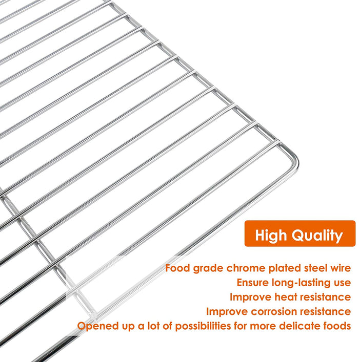 3 PCS 14.6" W x 12.24" D Masterbuilt 30 inch Electric Smoker Cooking Grate Jerky Rack Replacement Parts