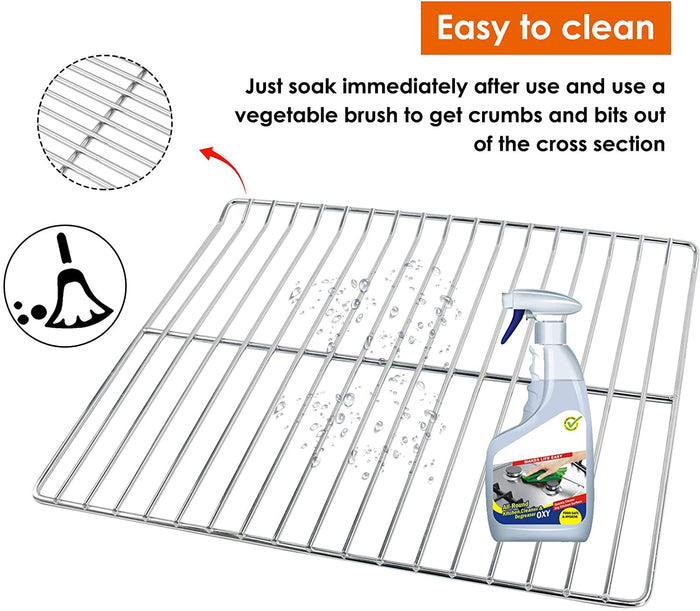3 PCS 14.6" W x 12.24" D Masterbuilt 30 inch Electric Smoker Cooking Grate Jerky Rack Replacement Parts