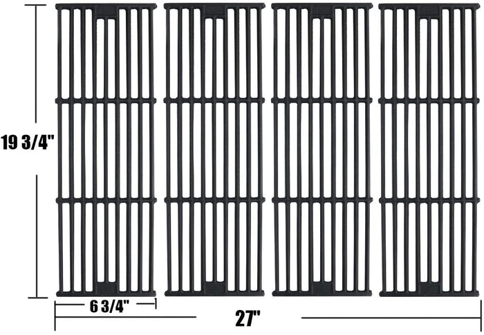 Cooking Grates fits Char-Griller E1224, 1224, 2121, 2137, 2222 Grill, 19 3/4 X 27 Grate Replacement Parts