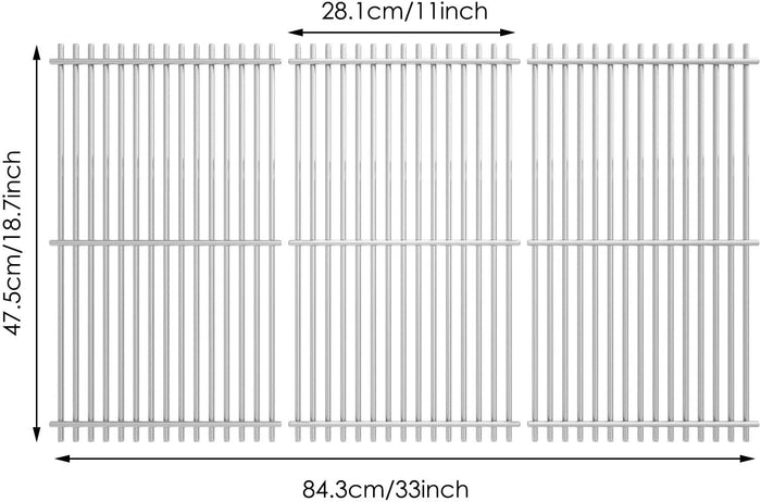Cooking Grates Kit for Kitchen Aid 740-0781, 740-0781GH, 750-0781, 750-0781GH 5 Burner Gas Grills