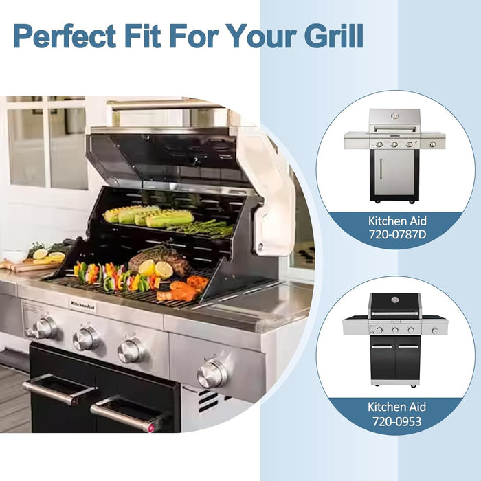 Cooking Grid Grates fit for Kitchen Aid 720-0953, 720-0953A, 730-0953 3 Burner Gas Grills