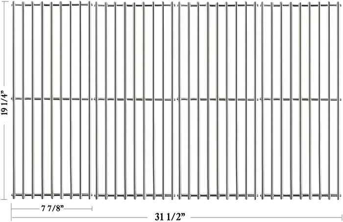 Grill Grates for Capt'n Cook CG4CKW CK4CKWN CG4CKW CG4TCBN CG4TCBRN etc Gas Grills, 19 1/4" x 31 1/2''