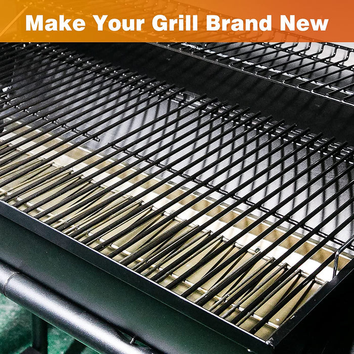 Cooking Grid Grates Kit for Nexgrill 810-0029 Barrel Charcoal Grill with Smoker, Grill Replacement Parts
