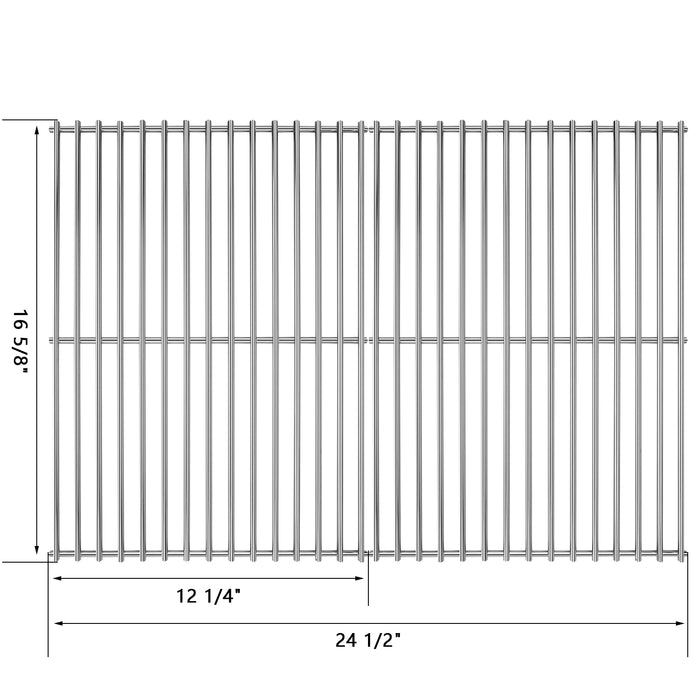 Cooking Grids Grates for Costco Kirkland 463230703, 24 1/2" x 16 5/8", Stainless steel Replacement Parts