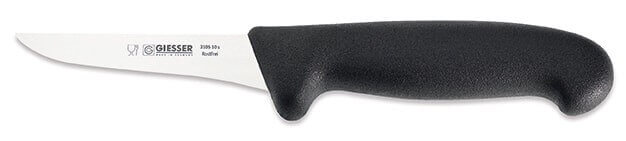 Couteau à désosser pro Giesser lame droite effilée 10cm 3105 - Noir