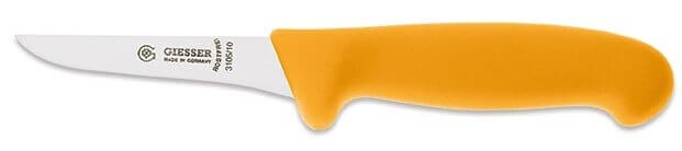 Couteau à désosser pro Giesser lame droite effilée 10cm 3105 - Jaune foncé