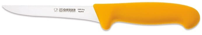 Couteau à désosser pro Giesser lame droite effilée 13cm 3105 - Jaune foncé