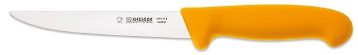 Couteau à désosser pro Giesser lame droite rigide 16cm 3165 - Jaune foncé