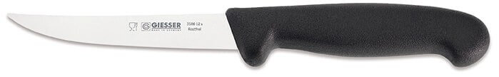 Couteau à volaille pro Giesser lame rigide 12cm 3186 - Noir