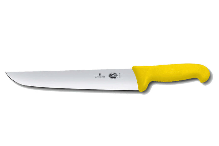 Couteau de boucher Victorinox 5.5208.26 lame 26cm manche fibrox jaune