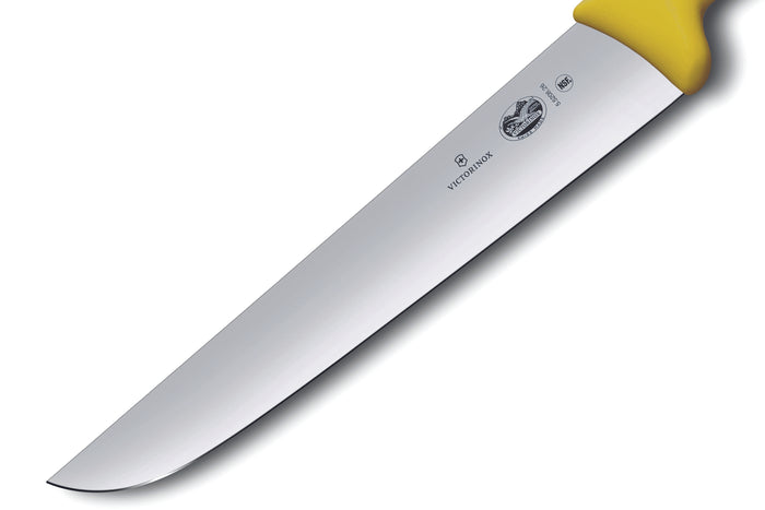Couteau de boucher Victorinox 5.5208.26 lame 26cm manche fibrox jaune