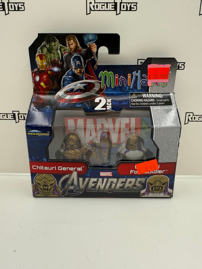 Diamond Select Toys Marvel Minimates The Avengers Chitauri General & Chitauri Footsoldier 2-Pack
