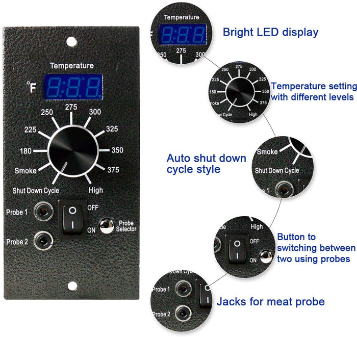 Digital Pro Thermostat Temperature Controller Upgrade Kit for Traeger Executive BBQ126 Pellet Grill, BAC365