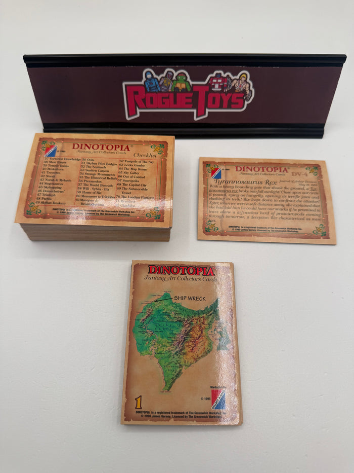 Dinotopia Base Card Set #1-72 Plus DV 4 & 5 Cards & DF 1, 2, 10