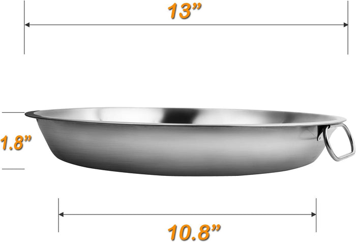 Drip Tray Pan fits Large Big Green Egg and Weber 22 1/5 inch Kettle Charcoal Grills