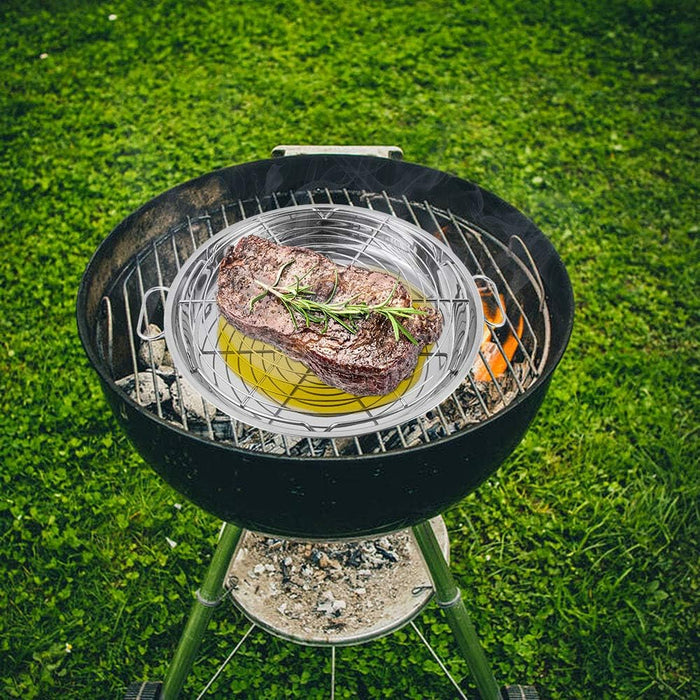 Drip Tray Pan fits Large Big Green Egg and Weber 22 1/5 inch Kettle Charcoal Grills