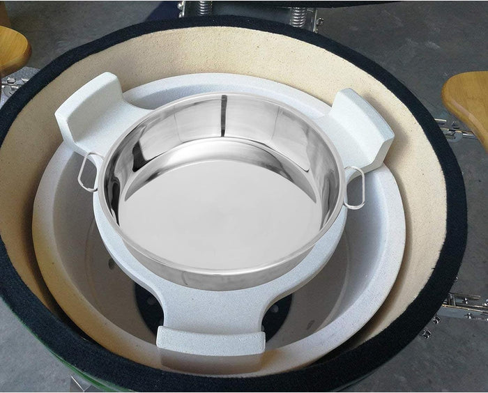 Drip Tray Pan for Medium/MiniMax Big Green Egg Ceramic Egg Grills