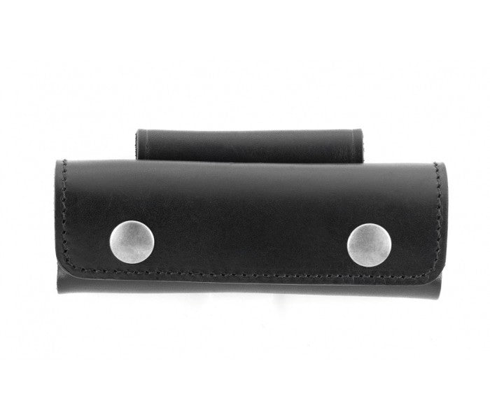 Etui MAX CAPDEBARTHES 9712 en cuir noir pour couteaux avec manche jusqu'à 13cm
