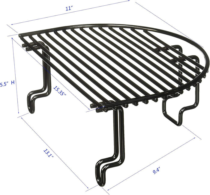 Extended Cooking Rack for Primo Oval XL Grills by Primo 332, Porcelain Steel Grill Accessories