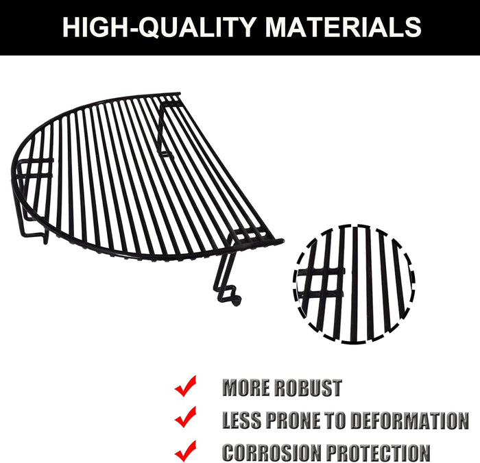 Extended Cooking Rack for Primo Oval XL Grills by Primo 332, Porcelain Steel Grill Accessories