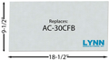 Fiber Baffle Board for Englander 30, 50 Series AC-30CFB, 2402A etc, 18-1/2'' x 9-1/2''