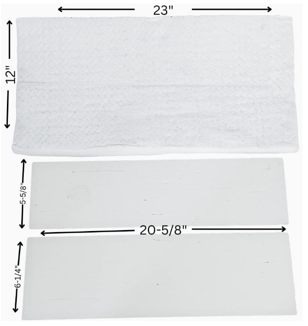 Fiber Board & Blanket for US Stove & Vogelzang Insert Models 2200I, 2200IE, TR004, 88158, 88159, 88160, 2803C