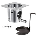Fire Burn Pot for Traeger Silverton TFS62PLDC Pellet Grill, SUS 304 Stainless Steel, with Ash Remover and Screws FAB310