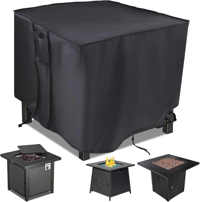 Fire Pit Cover 30x30x25 inch for Most 28/30 inch Square Gas Firepit Table