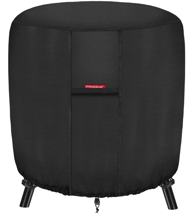 Fire Pit Cover Waterproof Outdoor 600D Round Firepit Cover for Ikuby Globe Fire Ball - 36"D x 34"H