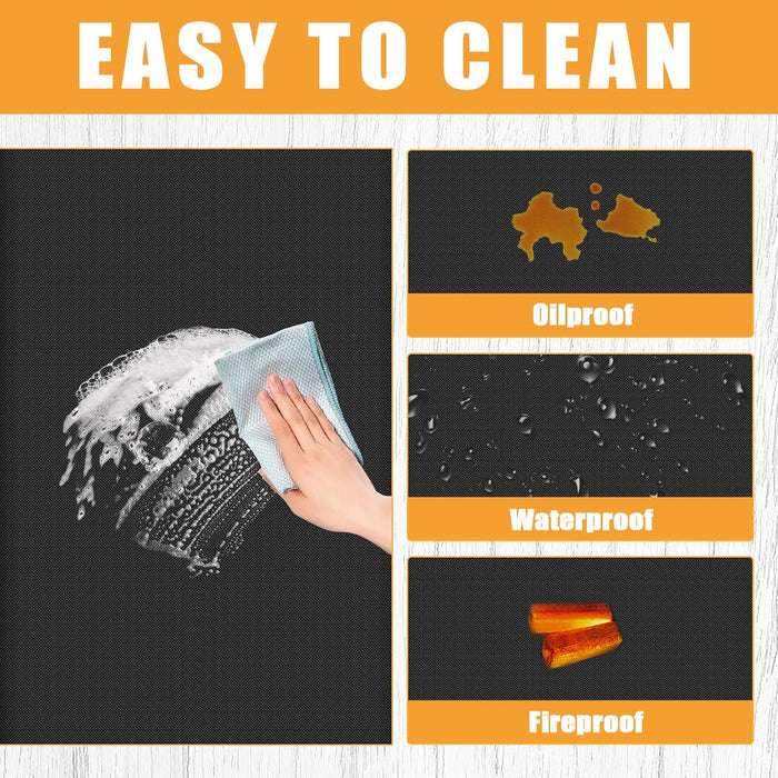 Fire Retardant Hearth Pad for Wood Stove, Fire Resistent Fireplace Hearth Mat 30×40inch