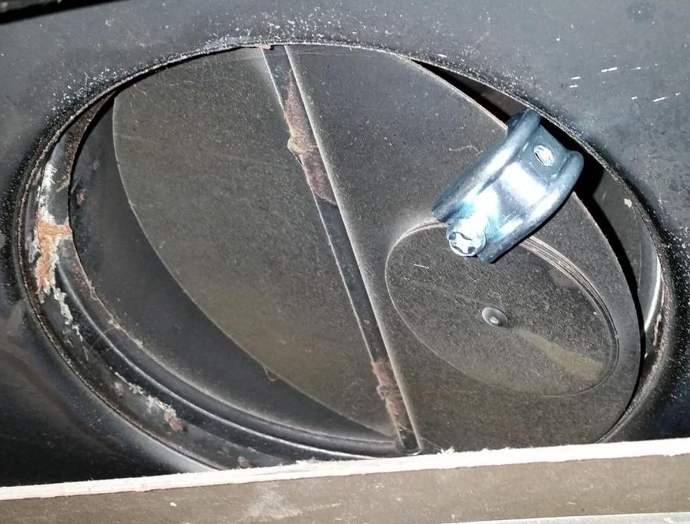 Fireplace Damper Clamp, Flue Stop Clamp for Gas Logs