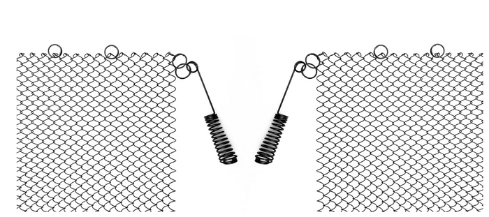 Fireplace Mesh Screen Curtain, Two Panels, Rod kit NOT Included(18'' H x 24'' W), Black