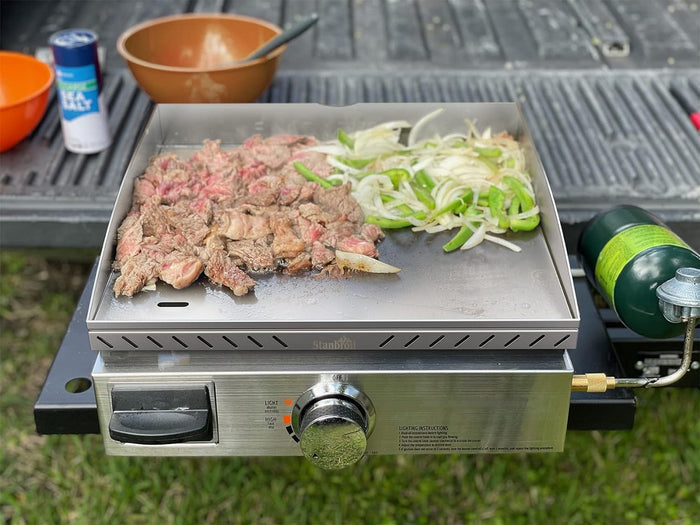 Flat Top Gas Grill Griddle Replacement Grate for Blackstone 17 inch Portable Propane Gas Grills