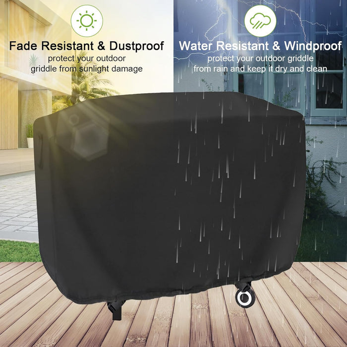 Flat Top Grill Cover for Sophia & William and Captiva Designs 3 Burner Flat Top Gas Griddle Grills